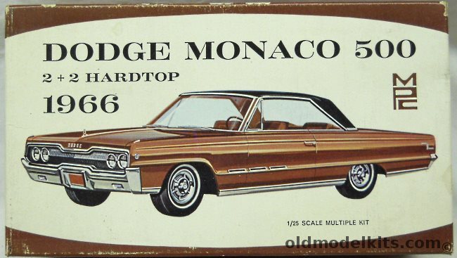 MPC 1/25 1966 Dodge Monaco 2+2 Hardtop - Stock or Custom Secret Agent Versions, 6-149 plastic model kit